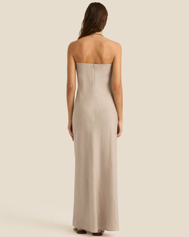 Maeve Lotus Broderie Sleeveless Maxi Dress