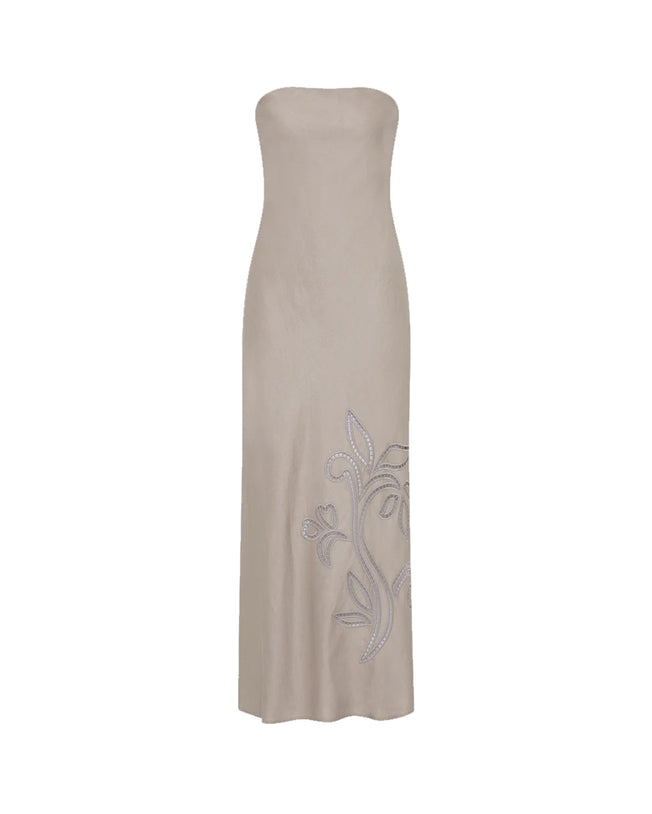 Maeve Lotus Broderie Sleeveless Maxi Dress