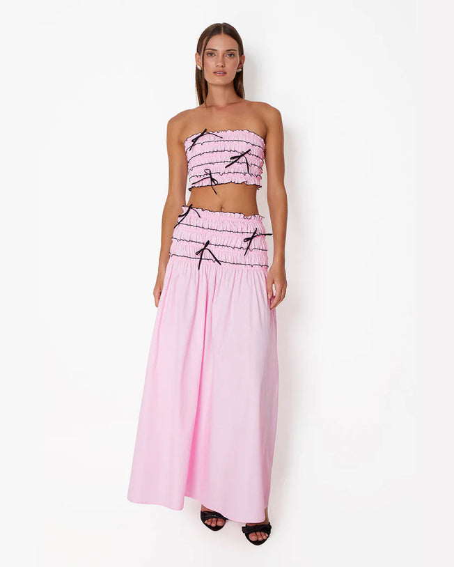 Maiden Shirred Top & Mademoiselle Shirred Skirt Ballet Pink