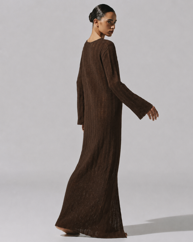Mamu Maxi Dress - Cacao Andino