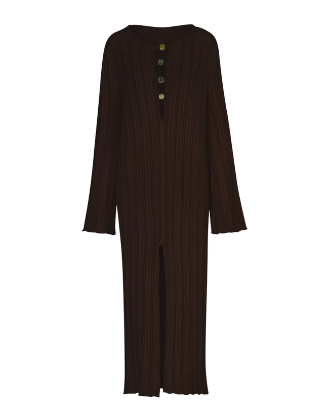 Mamu Maxi Dress - Cacao Andino