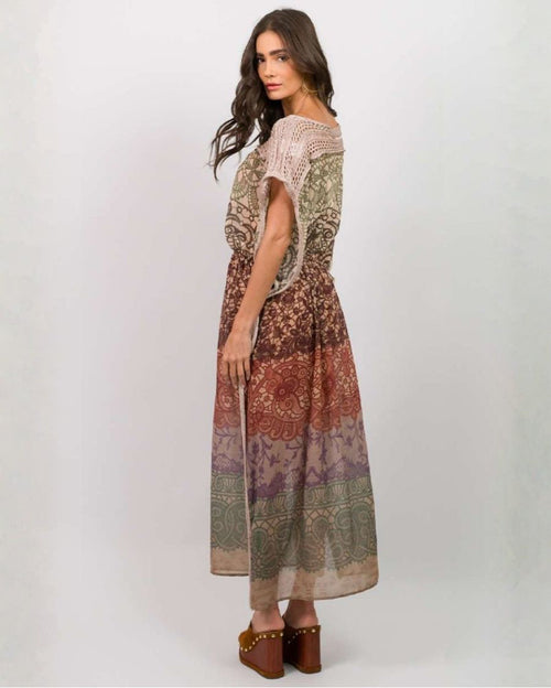 Mia Kaftan Maxi Dress - Rose