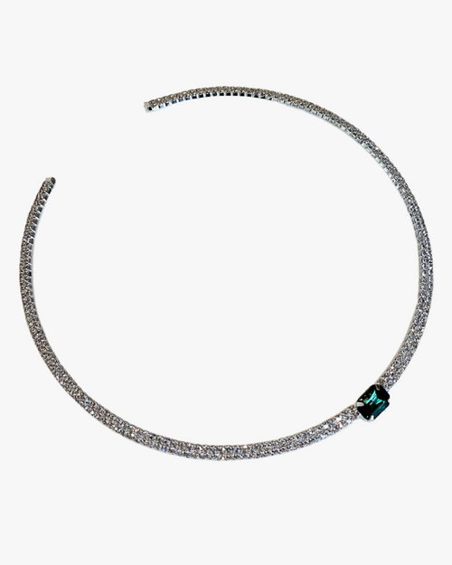 Midnight Silver Choker