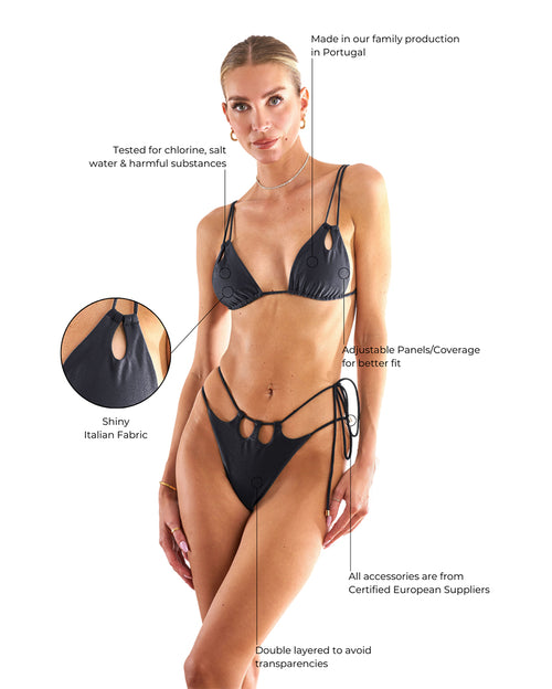 Mika Pastis Black Bikini Set