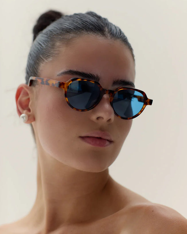 Mister C Tortoise Blue Sunglasses