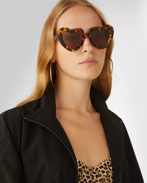 Mon Coeur Oversized FireHeart Sunglasses