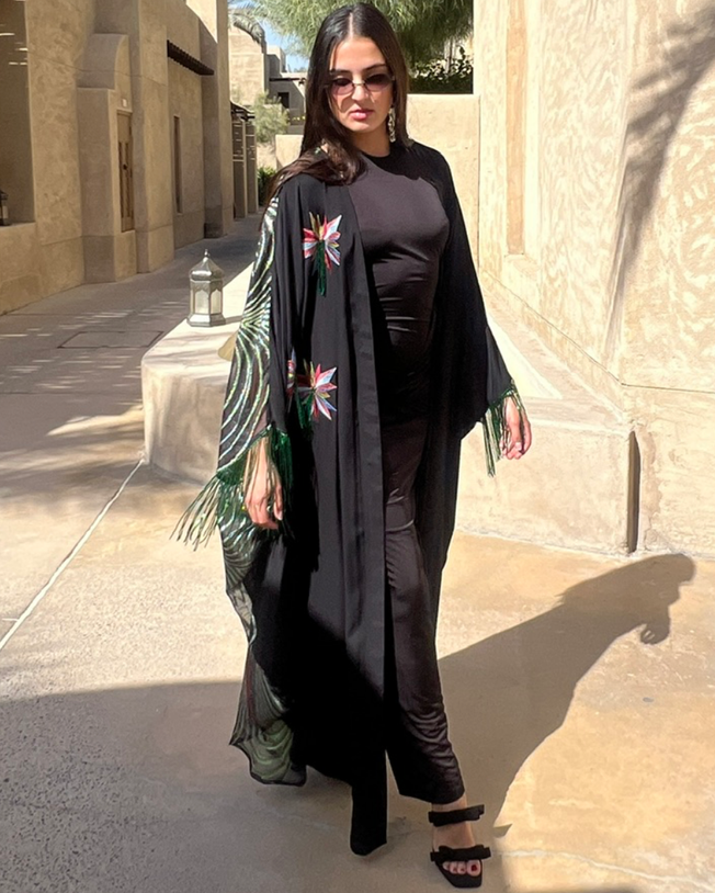 Multicolor Star Designed Kaftan