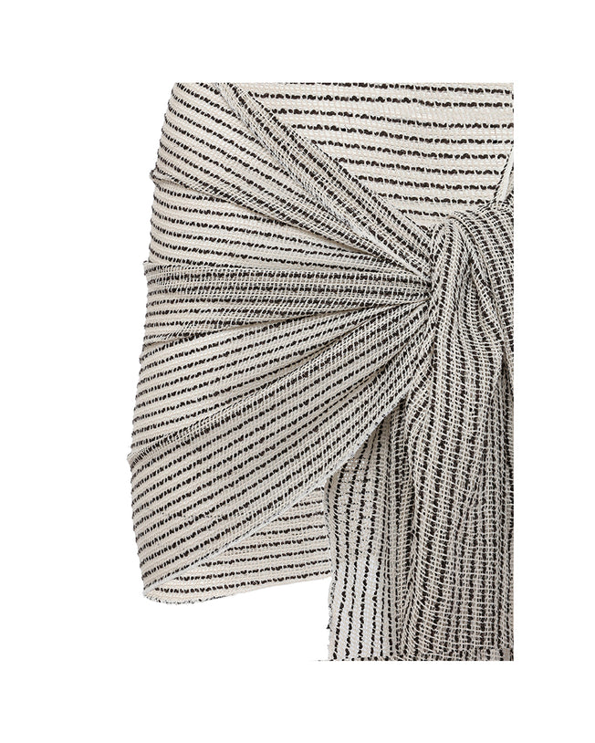 Multiway Black Striped Coverup