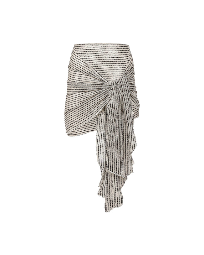 Multiway Black Striped Coverup