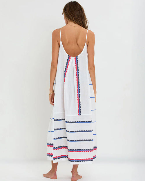 Nia Slip Long Dress in Kibebi Marine