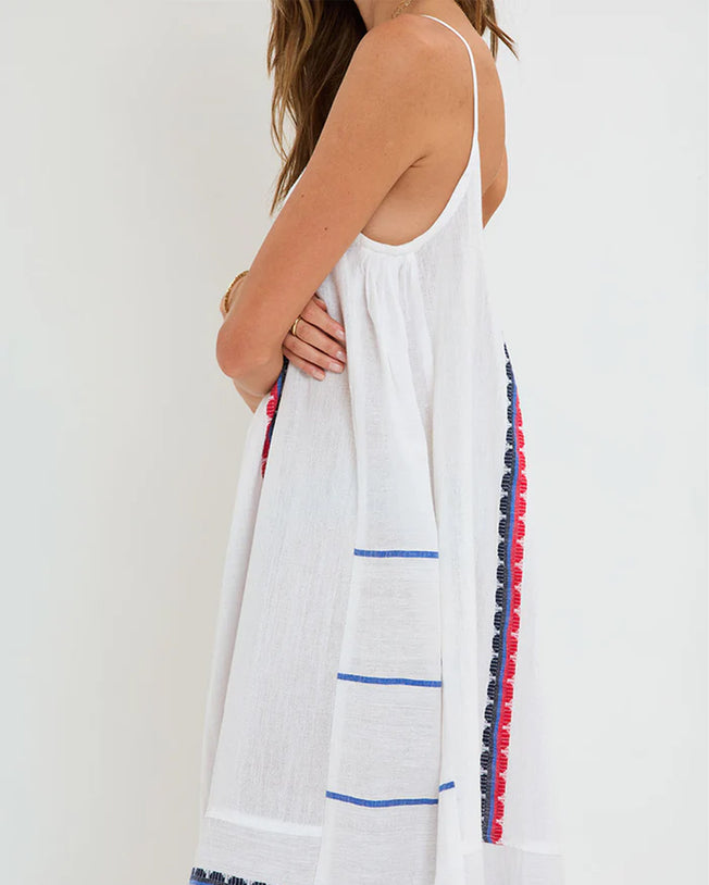 Nia Slip Long Dress in Kibebi Marine
