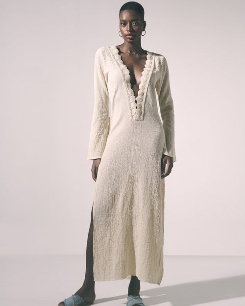Noa Maxi Dress Ecru