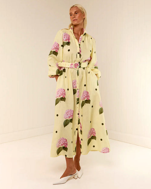 Noddy Portofino Polka Dot Maxi Dress with Belt