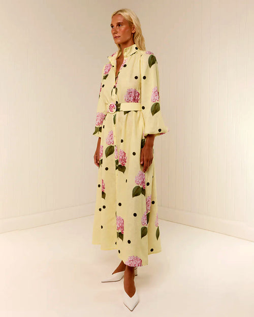Noddy Portofino Polka Dot Maxi Dress with Belt