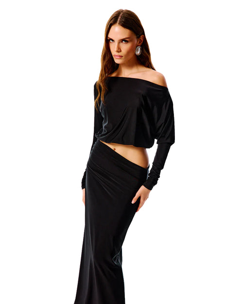 Oliana Cut Out Maxi Dress Black
