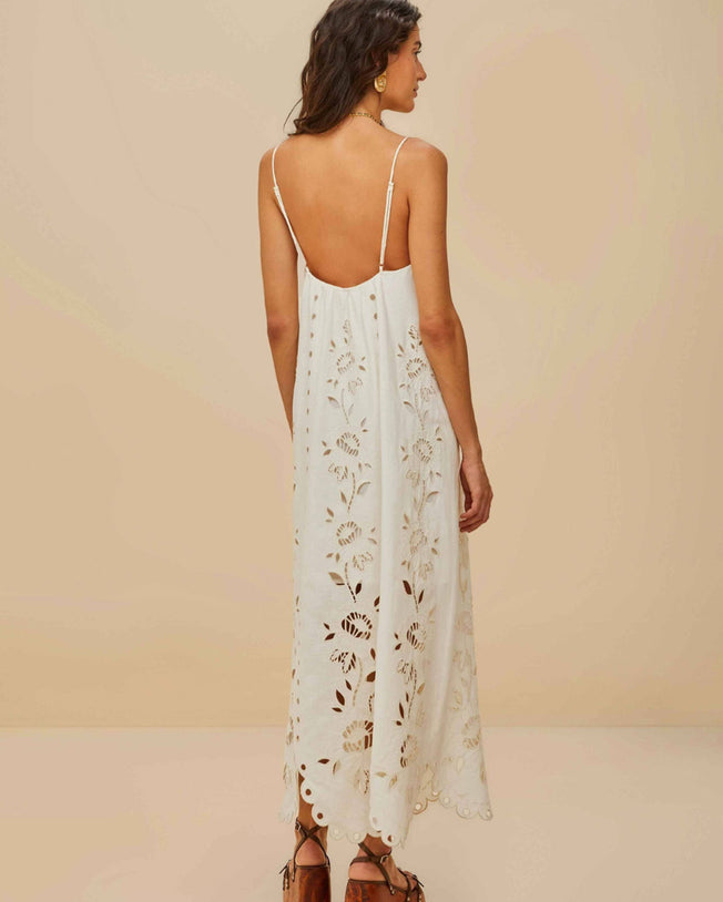 Off-White Richelieu Sleeveless Maxi Dress