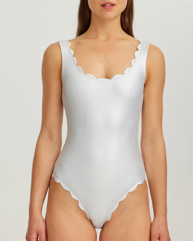 Palm Springs Maillot In Silver Coconut