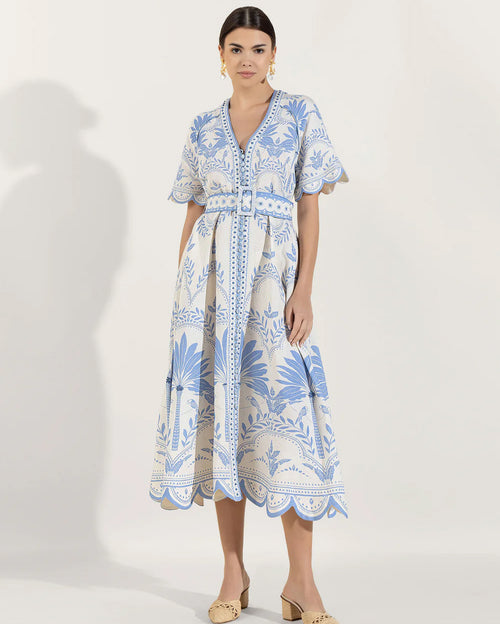 Palm Springs Midi Dress Vista Blue