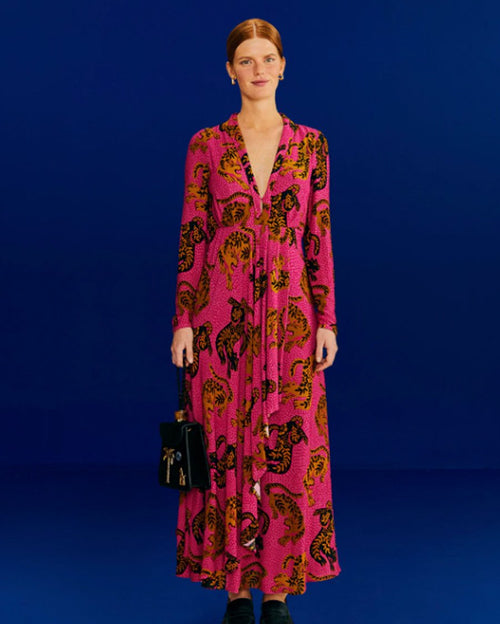 Wild & wild pink maxi dress