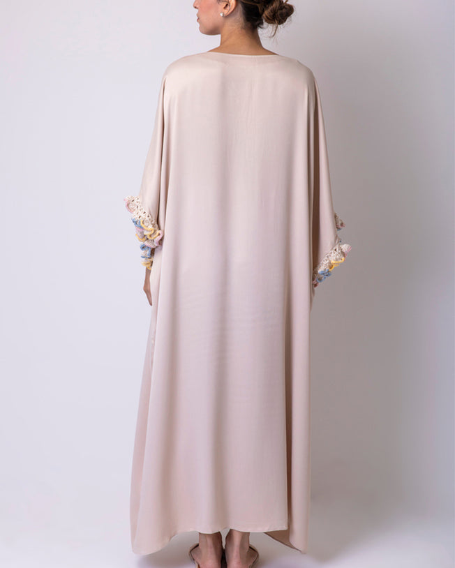 Redor Kaftan Dress - Latte Coffe