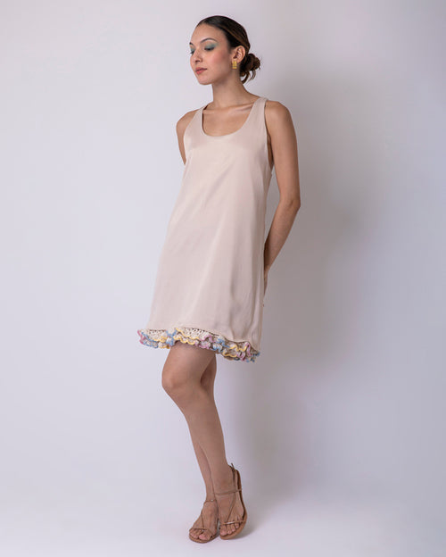 Redor Mini Dress - Latte Coffe