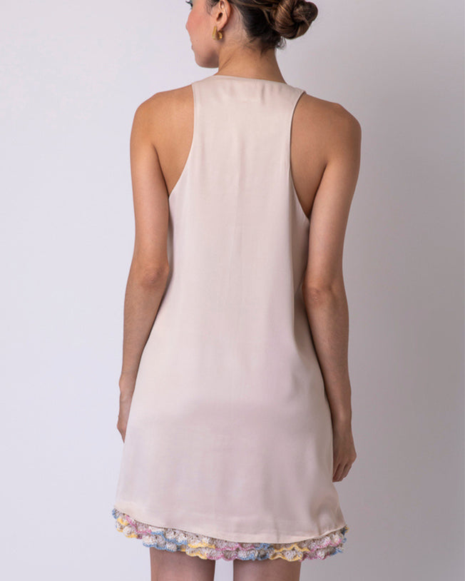 Redor Mini Dress - Latte Coffe