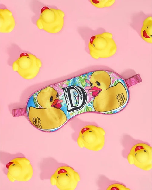 Silk Eye Mask "D for Duck"