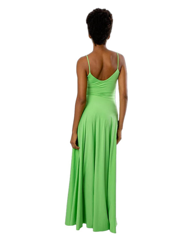 Sol grass green long dress
