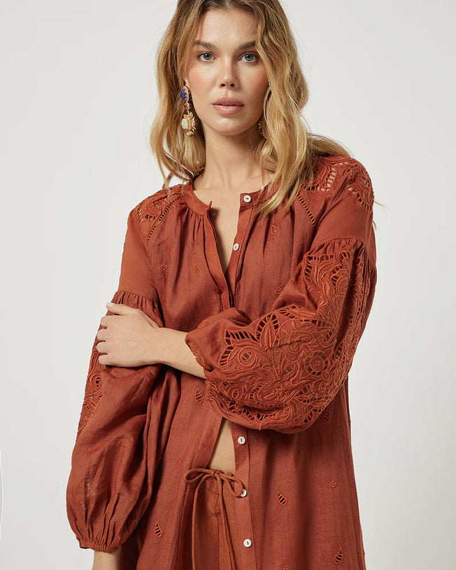 Sunshine Babe Long Dress Arabian Spice