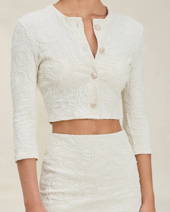 Sasha Jacket and Skirt Set Coconut Swirl