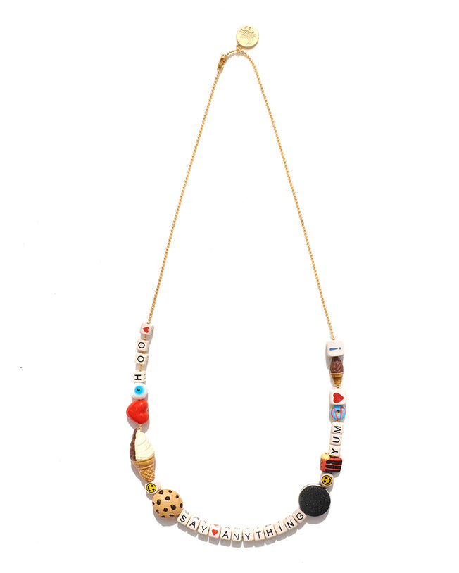 Say Anything DIY Necklace Kit-Sweet Escape Gold Plated With Mixed-Media Charms