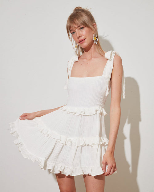 Say Happy White Short Dress