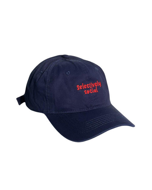 Cotton Cap With Embroidered Slogan - Selectively Social