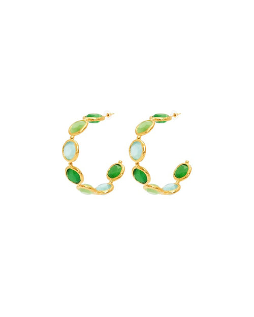 Selene Green Turquoise Earring Set