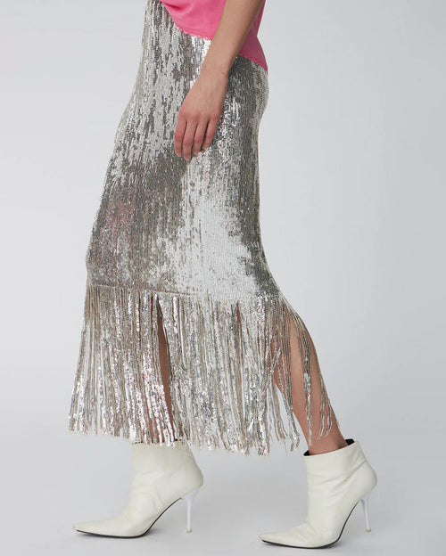 Sequins Fringes Skirt