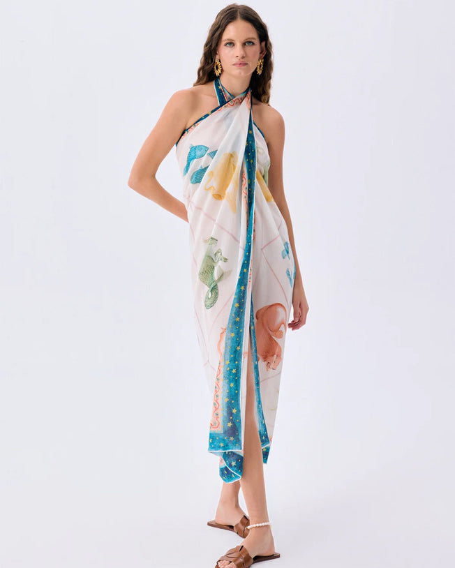 Sigma Square Silk Cotton Blend Pareo
