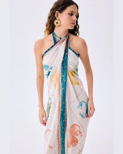 Sigma Square Silk Cotton Blend Pareo