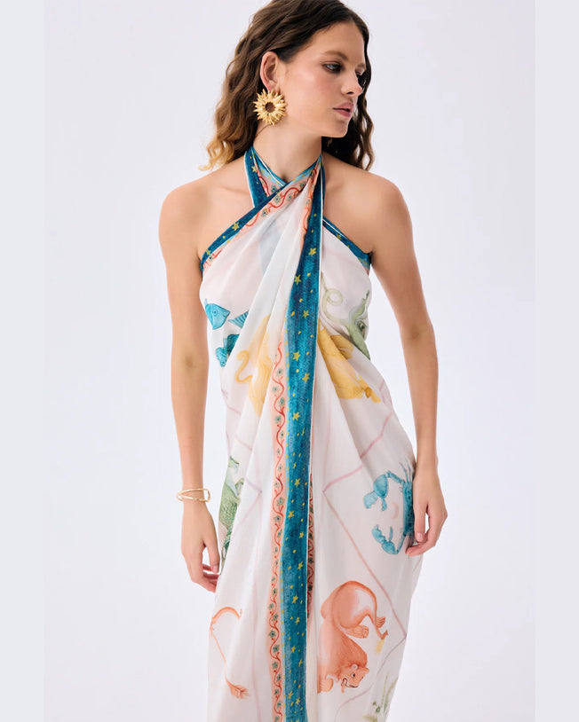 Sigma Square Silk Cotton Blend Pareo