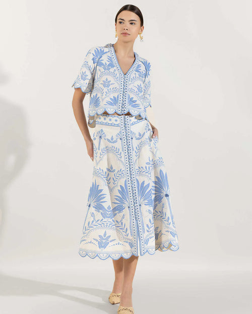 Simmi Top and Sanne Skirt Vista Blue