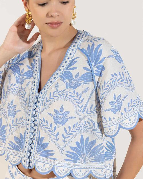 Simmi Top and Sanne Skirt Vista Blue