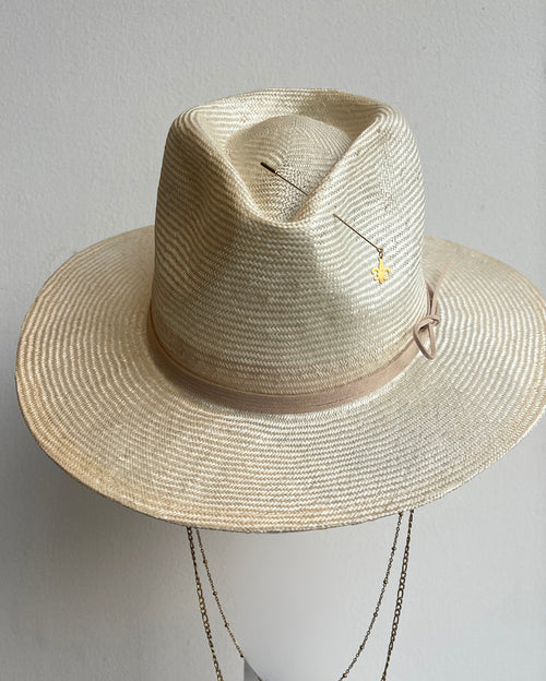Sisal Fedora Double New Beige Panama Hat