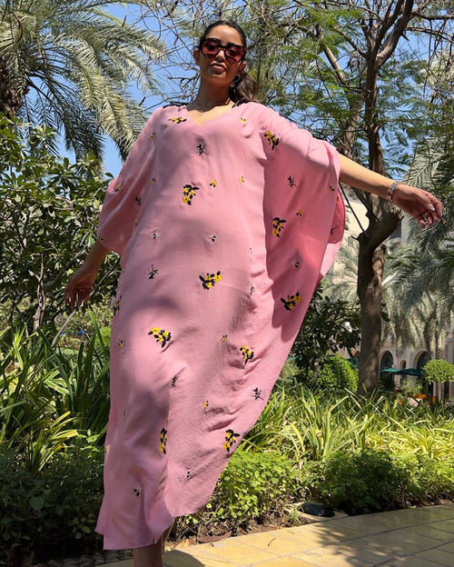Sky Kaftan Jasmine Flower