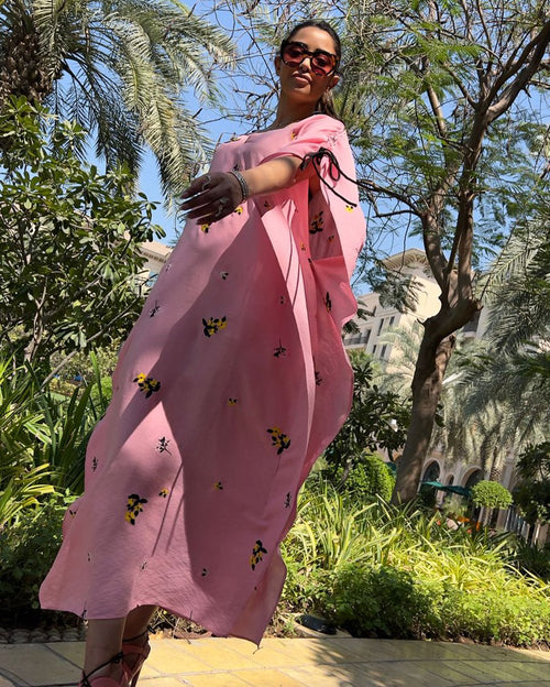 Sky Kaftan Jasmine Flower