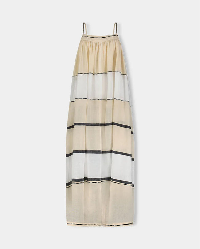 Eda Slip Long Dress Tomoca Cream