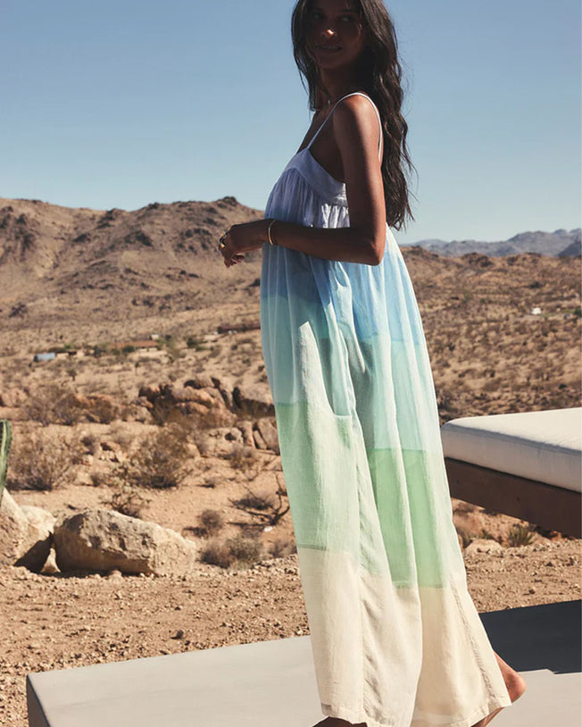 Eda Slip Long Dress Nefas Mint