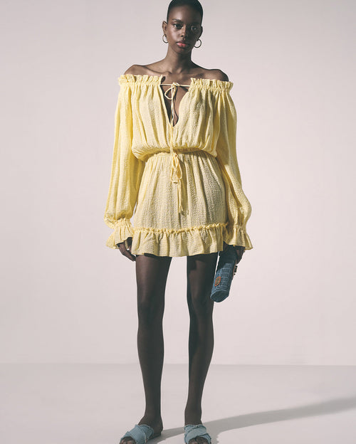 Solera Short Dress Butter Yellow