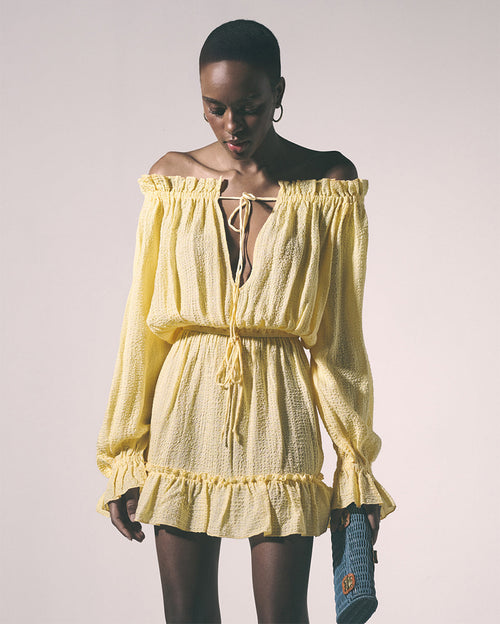 Solera Short Dress Butter Yellow
