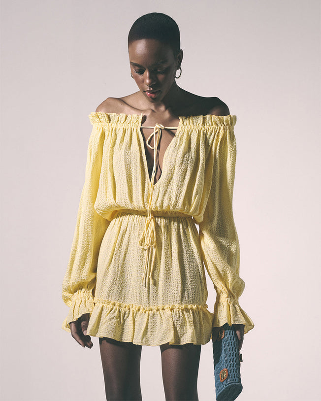 Solera Short Dress Butter Yellow