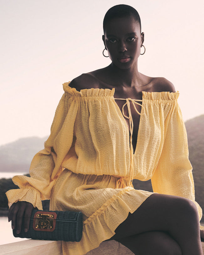Solera Short Dress Butter Yellow