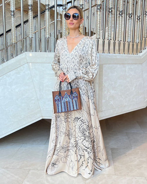 Rosie Flared Kaftan Dress